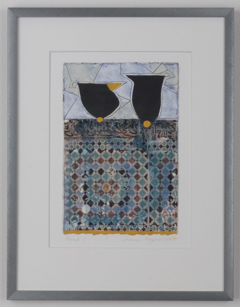 Mosaik. Mixed media. Billedkunstner Susanne Flodgaard