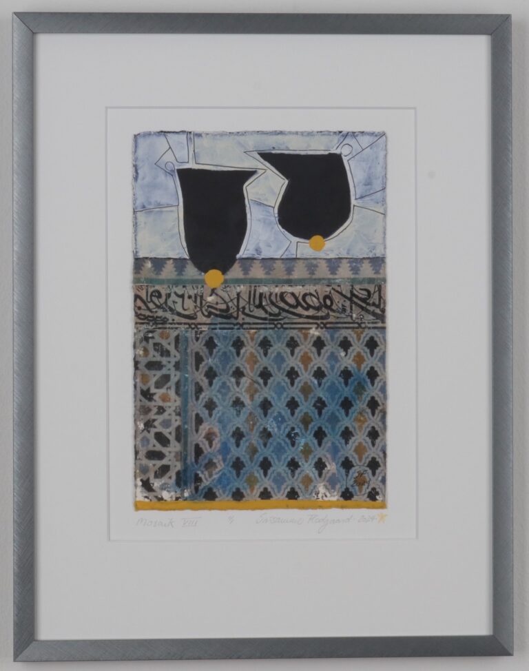 Mosaik. Mixed media. Billedkunstner Susanne Flodgaard
