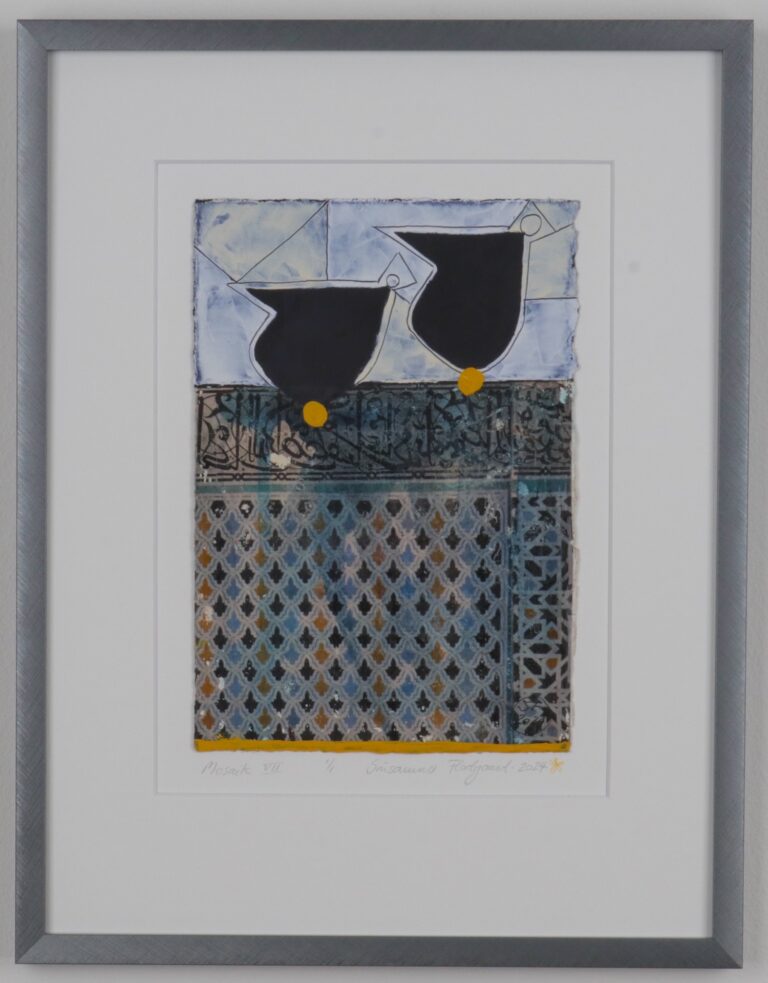 Mosaik. Mixed media. Billedkunstner Susanne Flodgaard