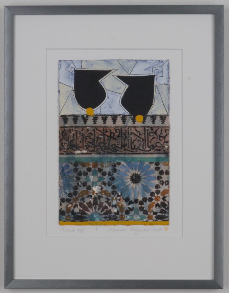 Mosaik. Mixed media. Billedkunstner Susanne Flodgaard