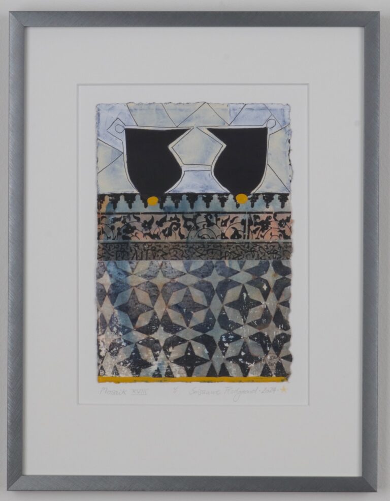 Mosaik. Mixed media. Billedkunstner Susanne Flodgaard